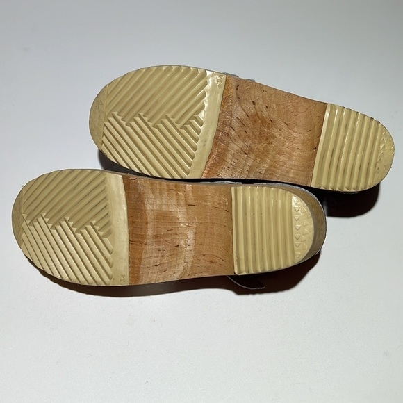 NEW Sandgrens Swedish Clogs Sz 34 Patent leather Flower - Picture 7 of 9